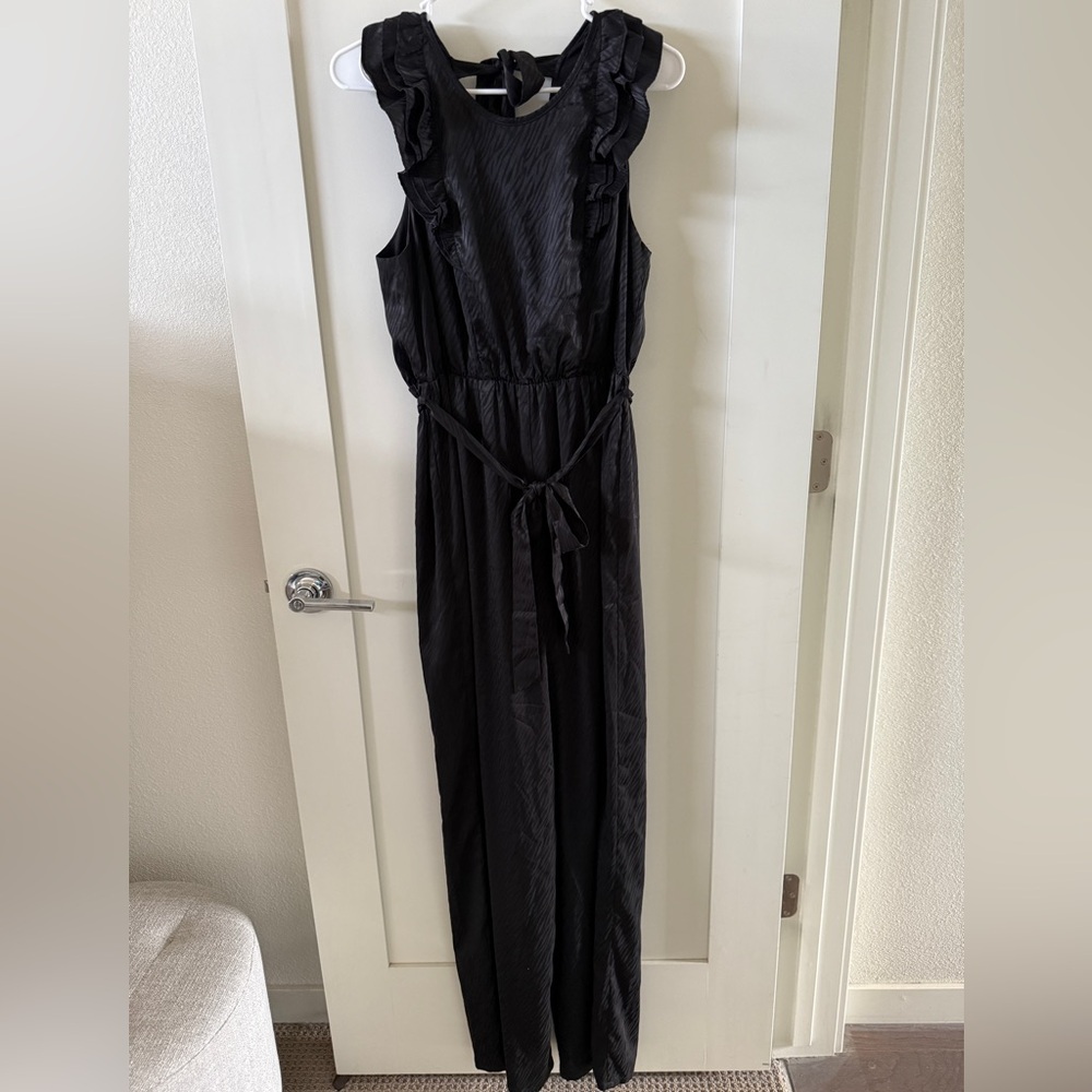 Subtle Zebra Print Jumpsuit, Size M